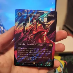MTG Final Fantasy English Vincent Valentine Borderless 0528 Surge Foil - Image 1
