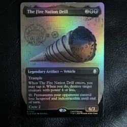 The Fire Nation Drill Borderless FOIL MTG Avatar: TLA Nm/M *ON HAND* - Image 1