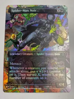 MTG - Spider-Man Noir FOIL Borderless- Marvel: Spider-Man - Image 1