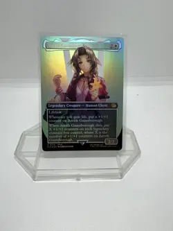 MTG Aerith Gainsborough (Borderless Foil) Final Fantasy 0374 FFVII FF7 NM - Image 1