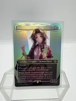 MTG Aerith Gainsborough (Borderless Foil) Final Fantasy 0374 FFVII FF7 NM - Image 2