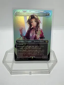 MTG Aerith Gainsborough (Borderless Foil) Final Fantasy 0374 FFVII FF7 NM - Image 3
