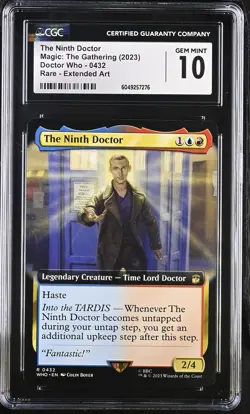 THE NINTH DOCTOR Doctor Who Extended Art Rare CGC 10 MTG [Nostalgium] - Image 1