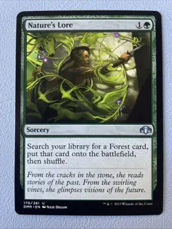 Magic The Gathering MTG NATURE'S LORE Dominaria Remastered NM Near Mint - Image 1