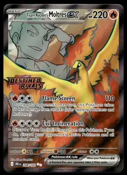 Pokemon TCG SV Promos #208/182 Rocket's Moltres EX (Stamped) NM - Image 1