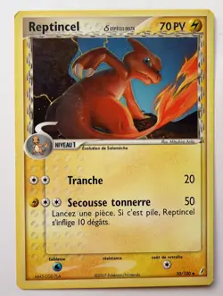 Carte Pokemon Reptincel 30/100- 70 PV FRANCE 2007 Ex Gardiens De Cristal - Image 1