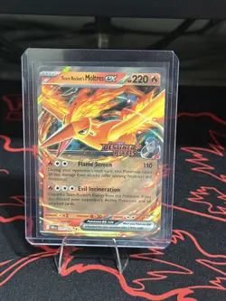 Pokemon TCG Team Rockets Moltres EX Destined Rivals 031/182 Stamped UPC Promo - Image 1