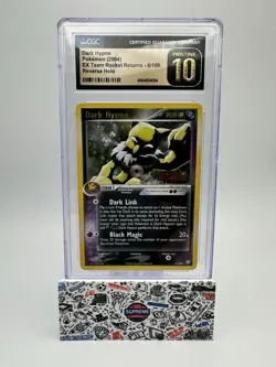 Pokemon EX Team Rocket Returns Dark Hypno Reverse Holo CGC 10 Pristine #6 Pop 2 - Image 1