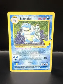 Pokemon TCG Blastoise Celebrations: Classic Collection 2/102 Holo Holo Rare - Image 1