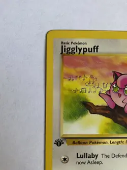 Pokemon JIGGLYPUFF 54/64 1st Edition Jungle - Played DMG - Image 2