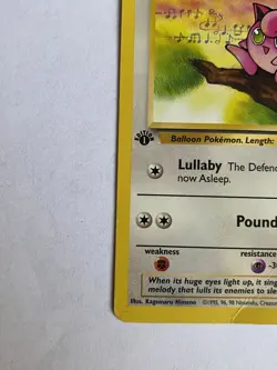 Pokemon JIGGLYPUFF 54/64 1st Edition Jungle - Played DMG - Image 3