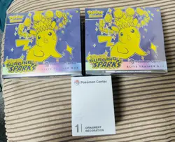 2x Pokemon TCG Surging Sparks Pokemon Center Elite Trainer Box ETB New/Sealed - Image 1