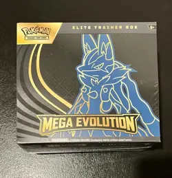 Pokemon TCG Mega Evolutions Elite Trainer Box Lucario Art New Sealed ETB x1 - Image 1