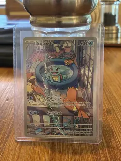 Squirtle 148/142 SV07: Stellar Crown Illustration Rare Pokemon TCG - Image 1