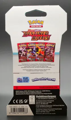 Pokemon TCG Destined Rivals Sleeved Booster Pack / Random Art / FACTORY SEALED - Image 2