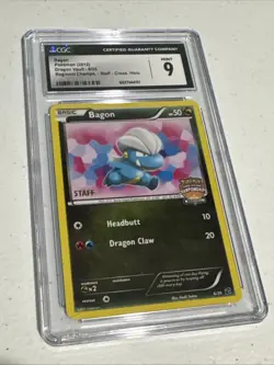 2012 Pokemon Dragon Vault Bagon Regional Champs Staff Cross Holo 6/20 CGC 9 Mint - Image 2