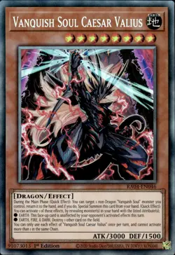 Vanquish Soul Caesar Valius - Collector's Rare 1st Ed. RA04-EN046 - NM - YuGiOh - Image 1