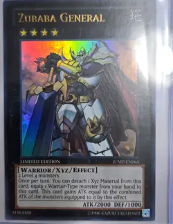 Yu-Gi-Oh! Zubaba General JUMP-EN065 Limited Edition Ultra Rare Promo NM - Image 1