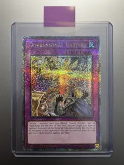 Yugioh - Dimensional Barrier Quarter Century Secret Rare RA01-EN072, NM, 1st Ed - Image 1