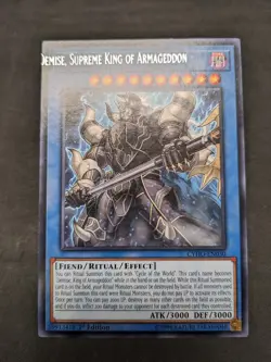 Demise, Supreme King of Armageddon -Yugioh- Cybernetic Horizon -MISPRINT- NM - A - Image 2