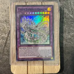 Yugioh Cyber Eternity Dragon LDS2-EN033 Ultra Rare 1st Ed BLUE NM - Image 1