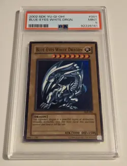 2002 YU-GI-OH! STARTER DECK KAIBA Blue Eyes White Dragon SDK-001 PSA 9 - Image 4