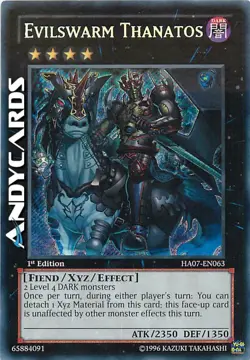 INGLESE Evilswarm Thanatos / Brancomalvagio ☻ Segreta ☻ HA07 EN063 ☻ YUGIOH - Image 1