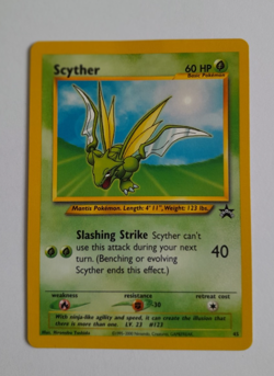 Vintage Pokemon Scyther Black Star Promo No 45 Card World Championship 2000 - Image 1