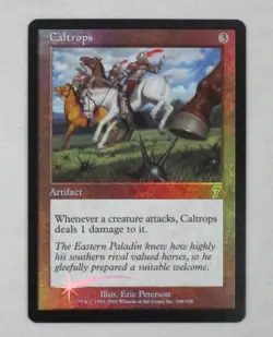 Caltrops MTG Card Seventh 7th Edition Artifact NM *FOIL* Magic the Gathering - Image 1
