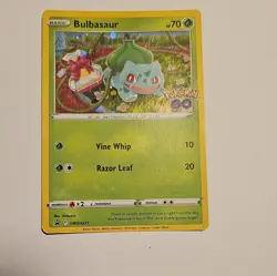 Bulbasaur SWSH231 Pokemon GO Ultra Holo Rare Black Star Promo Pokemon Card * New - Image 1