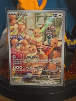 Pokemon Eevee Holo TCG Card 188/167 Sv06 Twilight Masquerade - Image 1