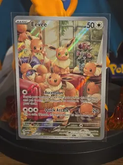 Pokemon Eevee Holo TCG Card 188/167 Sv06 Twilight Masquerade - Image 2