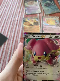 Audino EX 84/124 Fates Collide Ultra Rare Holo Pokemon Card - Image 2