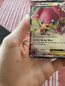 Audino EX 84/124 Fates Collide Ultra Rare Holo Pokemon Card - Image 4