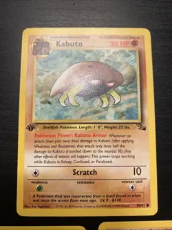 Pokemon Kabuto 1st Edition Fossil 3 Card Lot - Image 2