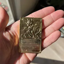 Vintage 1999 Burger King Pokemon 23k Gold Plated Mewtwo Collectible Card - Image 3