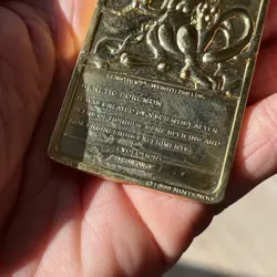 Vintage 1999 Burger King Pokemon 23k Gold Plated Mewtwo Collectible Card - Image 4
