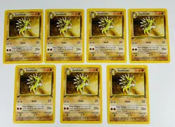 Pokemon TCG Sandslash Fossil 41/62 Regular 1st Edition Uncommon QTY (7) Cards NM - Image 1