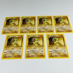 Pokemon TCG Sandslash Fossil 41/62 Regular 1st Edition Uncommon QTY (7) Cards NM - Image 2