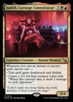 Judith, Carnage Connoisseur NM, English MTG Murders at Karlov Manor - Main Set - Image 1