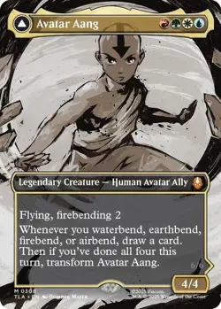 Avatar Aang Borderless Foil TLE 0308 MTG - Image 3