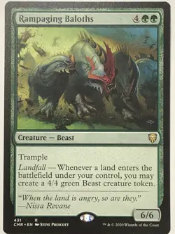 MTG TCG - Rampaging Baloths 431 Commander Legends - NM Free Shipping $5+ - Image 1