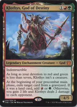 Klothys, God of Destiny The List Regular Mythic #220 NM MTG - Image 1