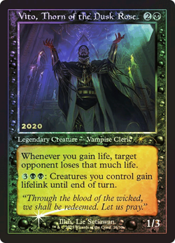 Vito, Thorn of the Dusk Rose MTG Retro FOIL 30th Anniversary Promo - Image 1