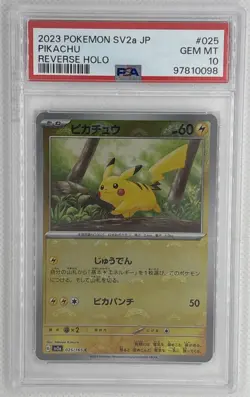 2023 Pokemon SV2a JP Pikachu #25 Reverse Holo PSA 10 Gem Mint 🌶🥵 - Image 1