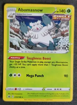 Abomasnow 010/198 Pokemon TCG SWSH: Chilling Reign Holiday Calendar VLP - Image 1