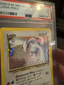 Pokemon Neo Genesis Lugia HOLO 9/111 PSA 3 VERY GOOD - Image 3