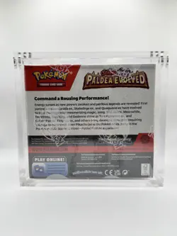 Pokemon Scarlet Violet Paldea Evolved Booster Box Factory SEALED w/Acrylic Case - Image 2