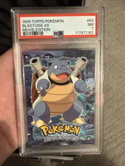 1999 Pokemon Topps Movie Edition Blastoise #E9 PSA 7 - Image 1