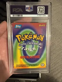 1999 Pokemon Topps Movie Edition Blastoise #E9 PSA 7 - Image 2